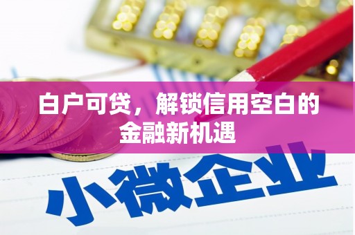 富拉尔基白户可贷，解锁信用空白的金融新机遇