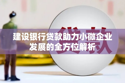 富拉尔基建设银行贷款助力小微企业发展的全方位解析